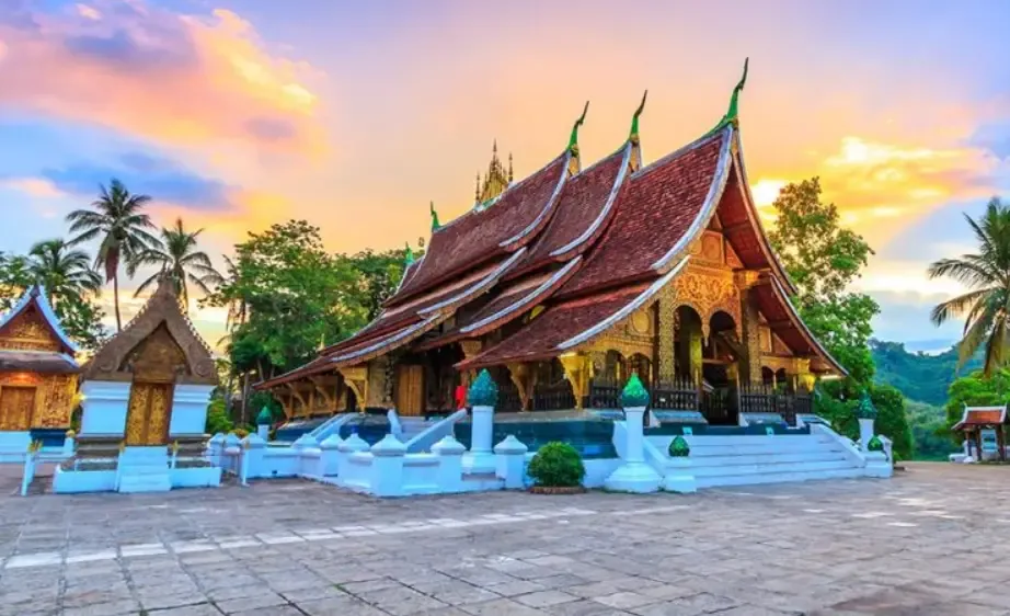 The old town of Luang Prabang, at the northern end of the line